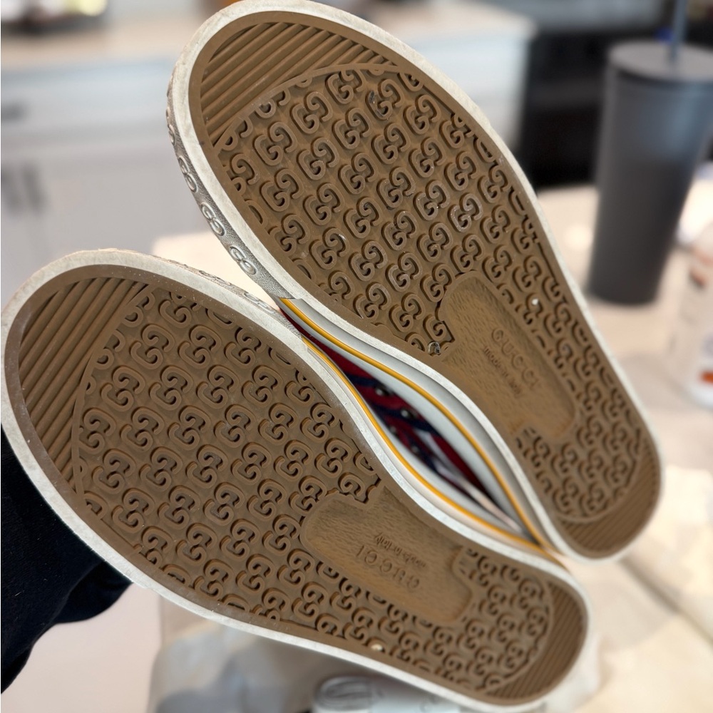 Gucci Red and White Athletic Shoes - Picture 4 of 7